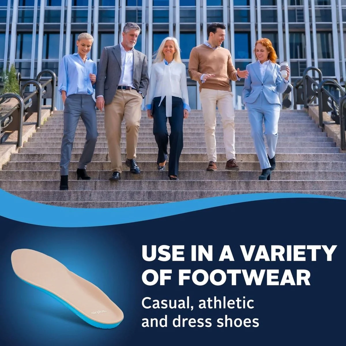 Airplus Diabetic Insoles for Sensitive Feet, Men's 7-13, 1 Pair - Image 5