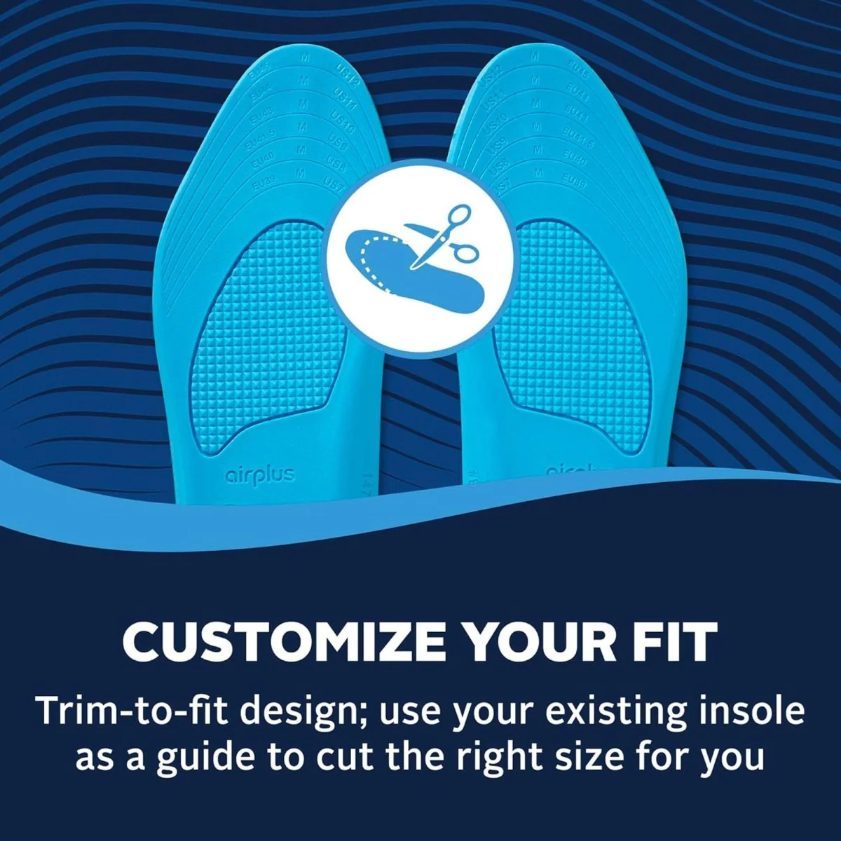 Airplus Diabetic Insoles for Sensitive Feet, Men's 7-13, 1 Pair - Image 7
