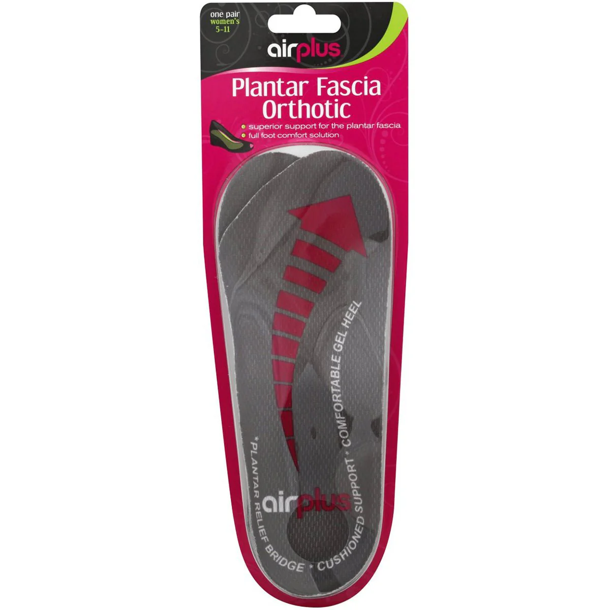 Airplus Plantar Fascia Orthotic Full Length Shoe Insoles