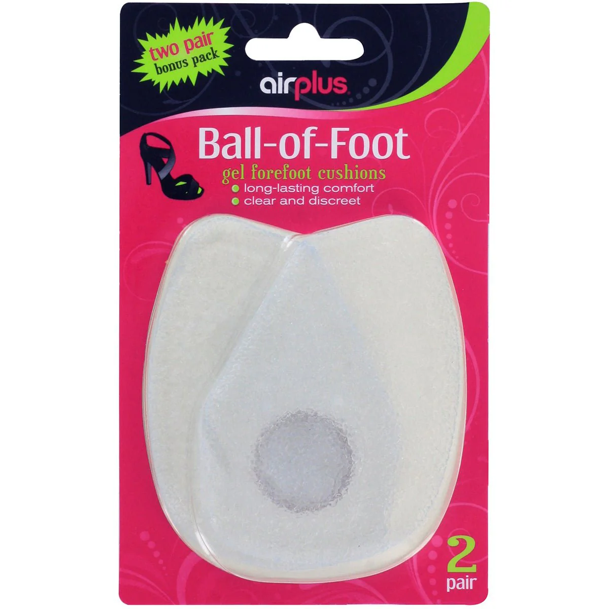 Airplus Women's Ball of Foot Gel Forefoot Cushions - 2-Pairs - Image 2