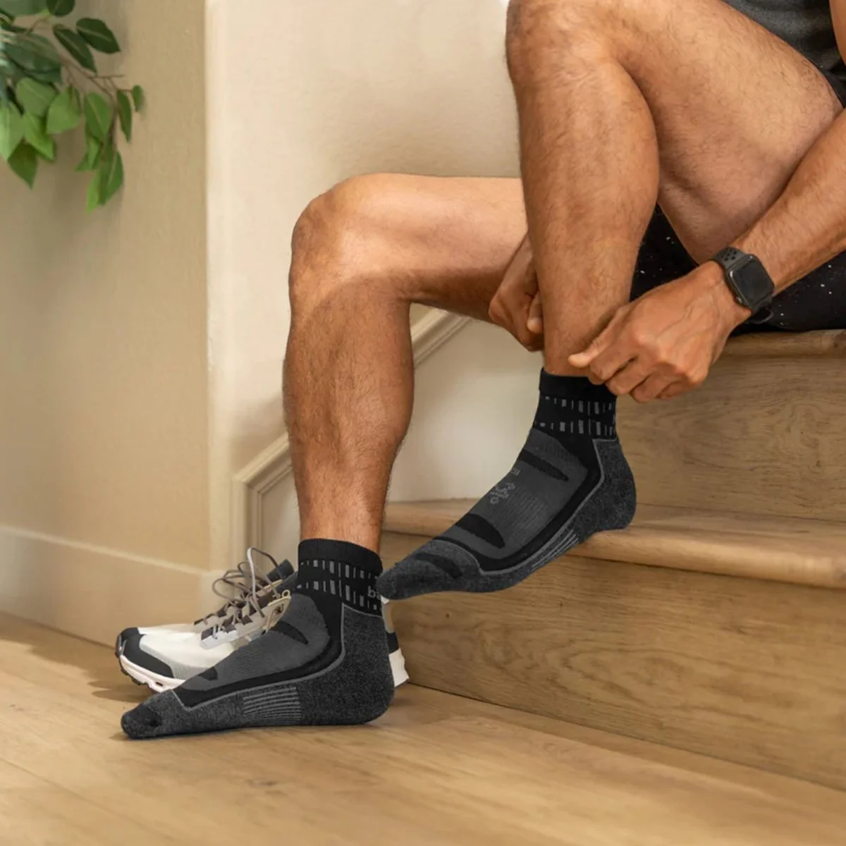 Balega Blister Resistant Quarter Length Socks, Midnight Plum - Image 4