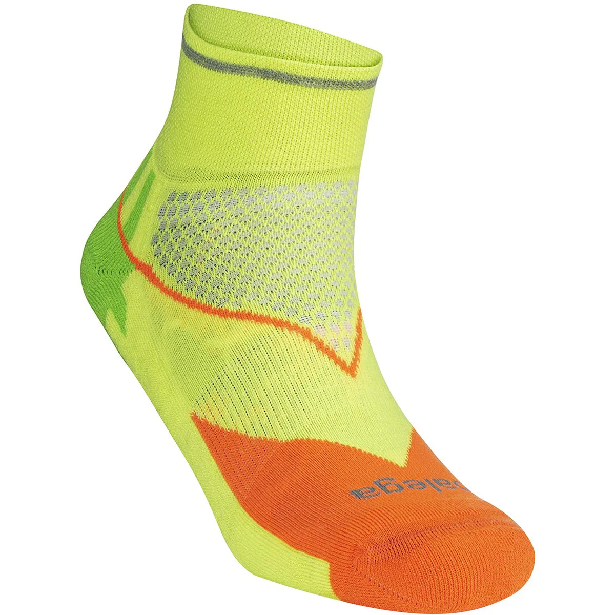 Balega Enduro Reflective Quarter Length Running Socks - Multi-Neon - Image 5