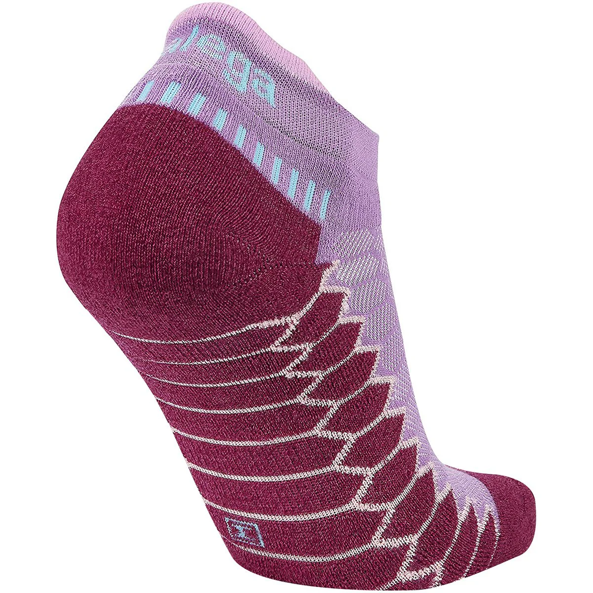 Balega Silver No Show Performance Running Socks - Bright Lilac/Wildberry - Image 3