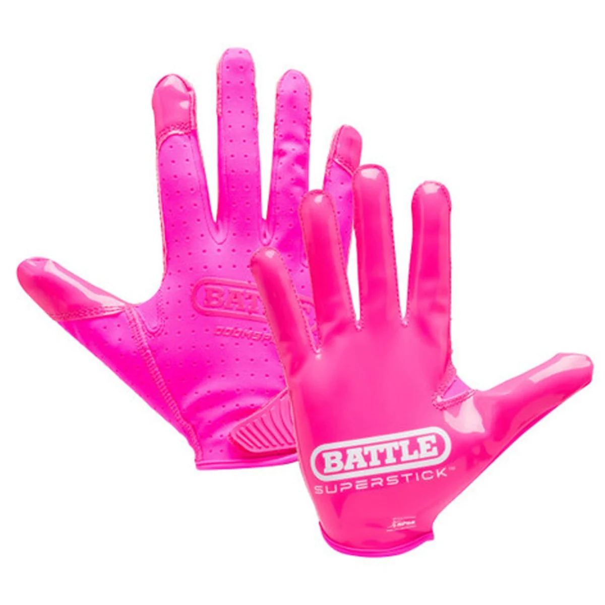 Battle Sports Adult Doom Speed Receiver Football Glove - Neon Pink
