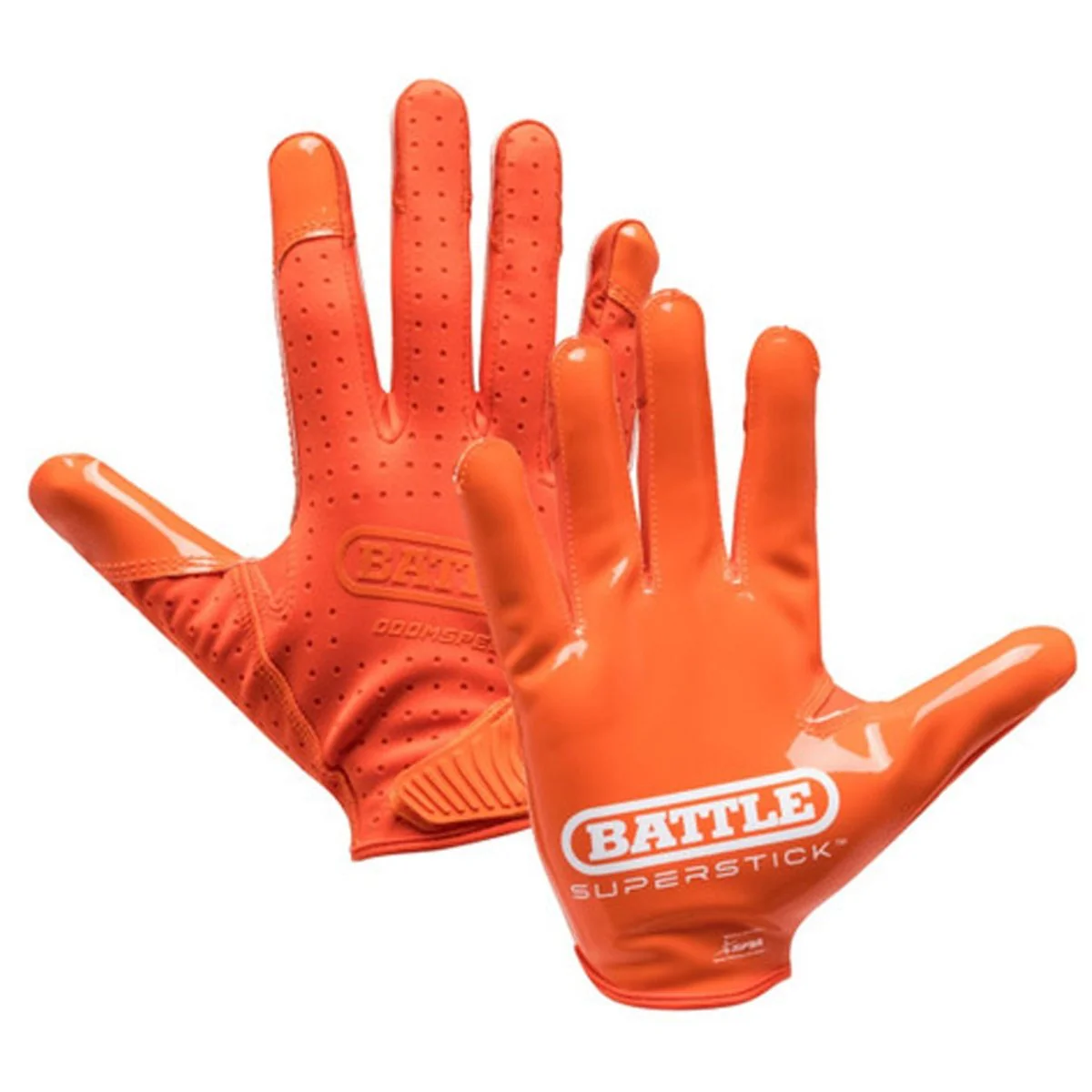Battle Sports Adult Doom Speed Receiver Football Glove - Orange