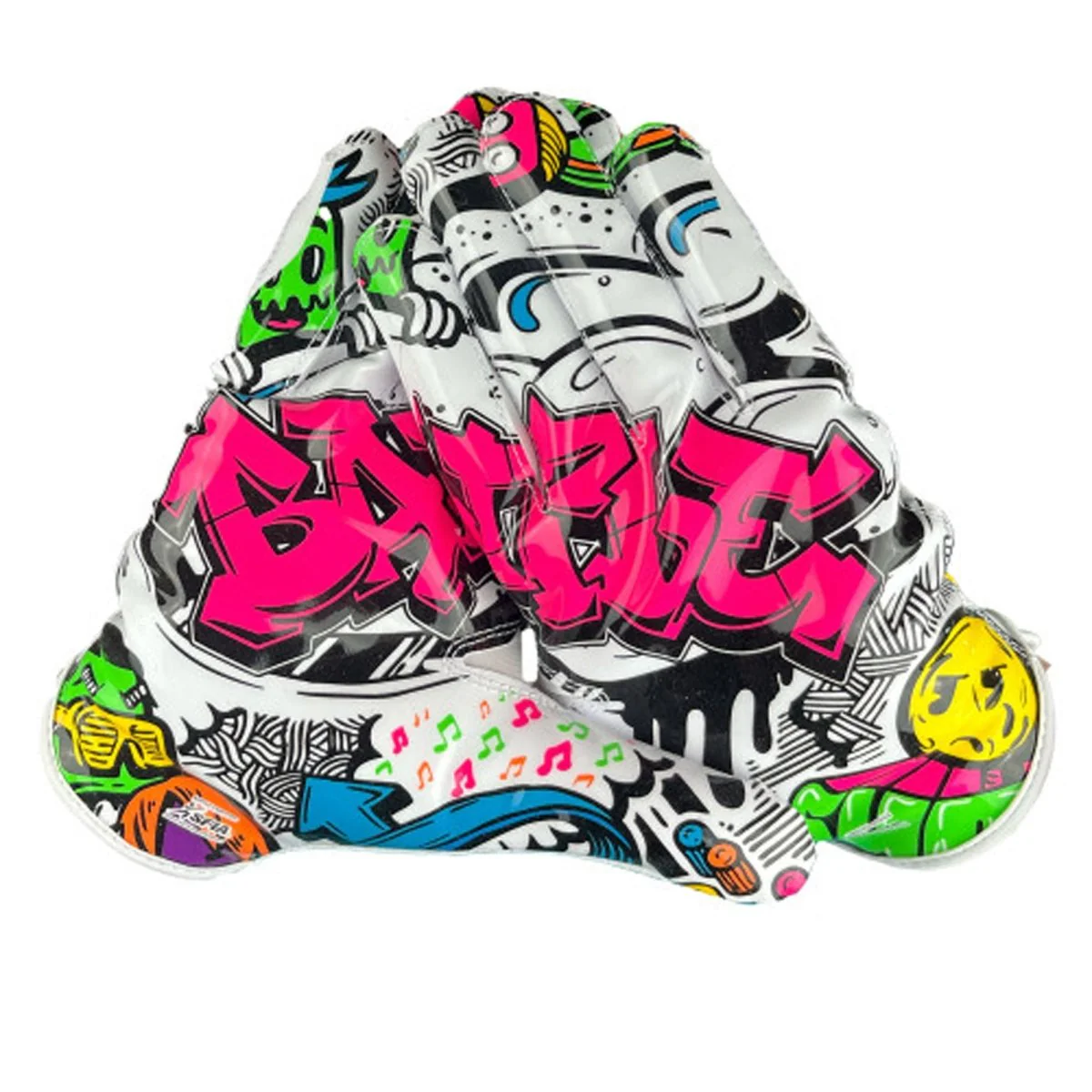Battle Sports Adult "Graffiti" Doom Speed Receiver Football Gloves