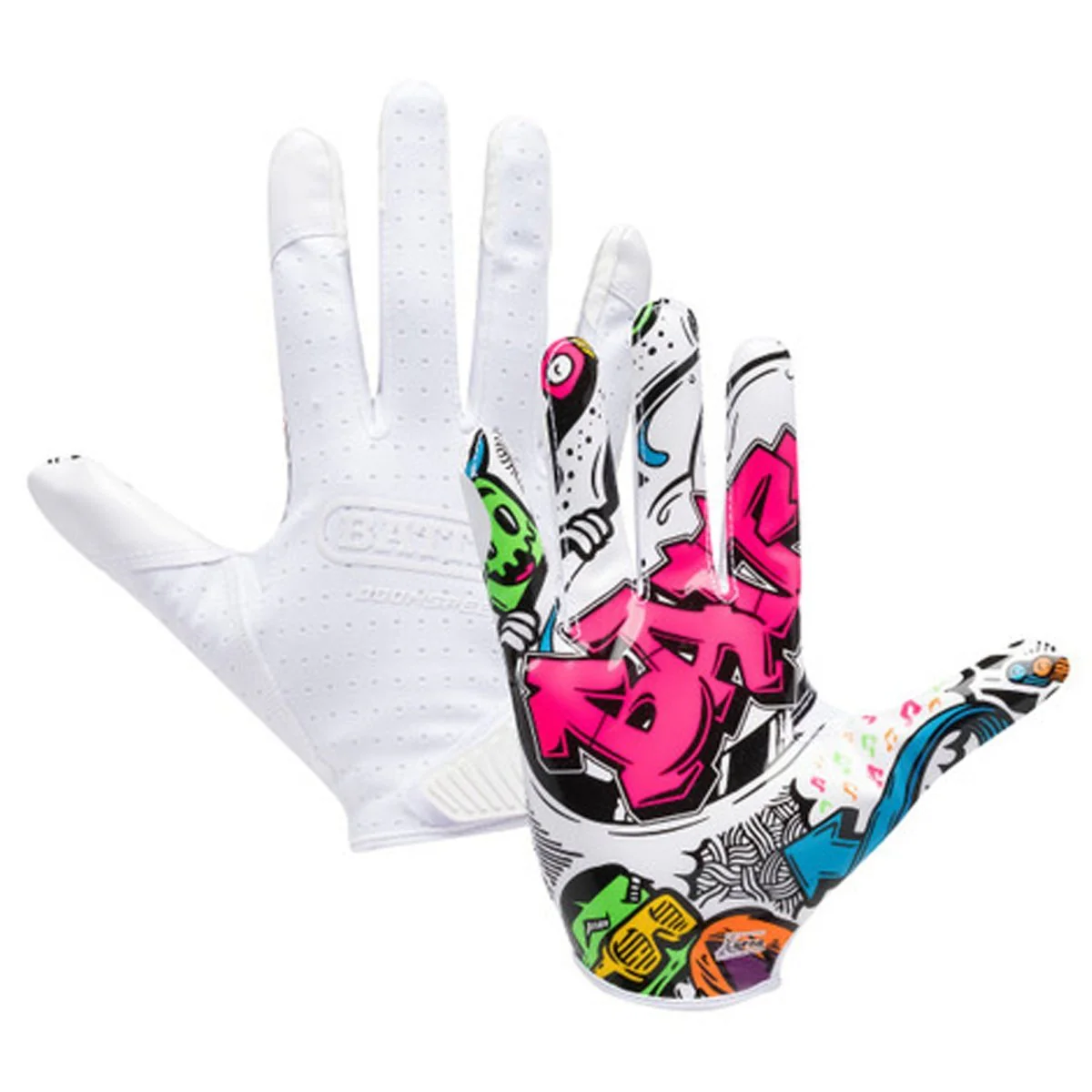 Battle Sports Adult "Graffiti" Doom Speed Receiver Football Gloves - Image 2