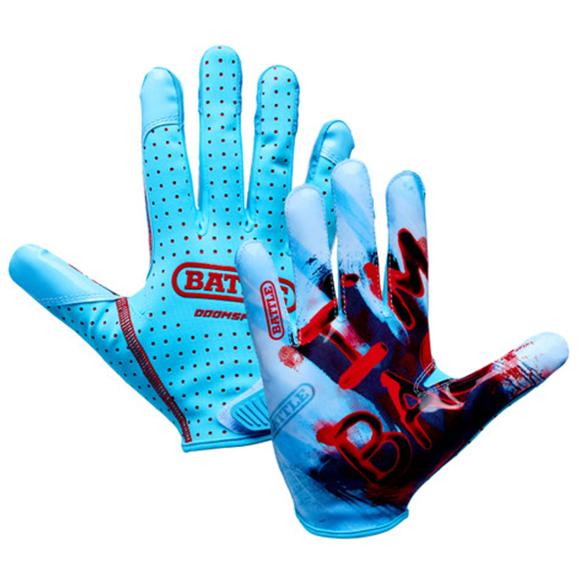 Battle Sports Adult  "I'm Back " Doom Speed Receiver Football Glove - Image 2