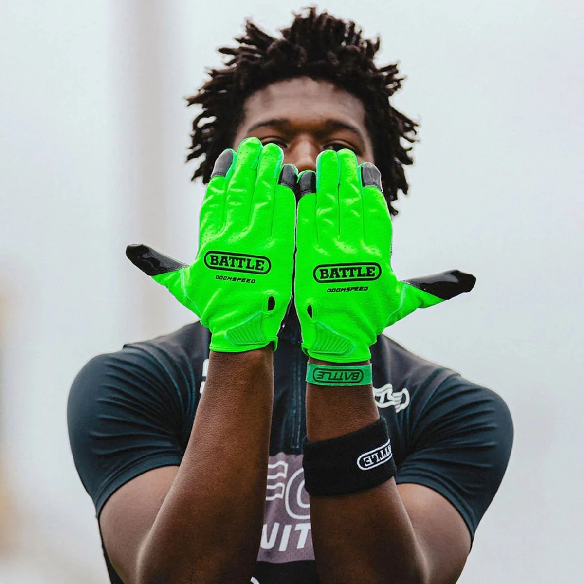 Battle Sports Adult "I'M HIM" Doom Speed Receiver Football Gloves - Image 9