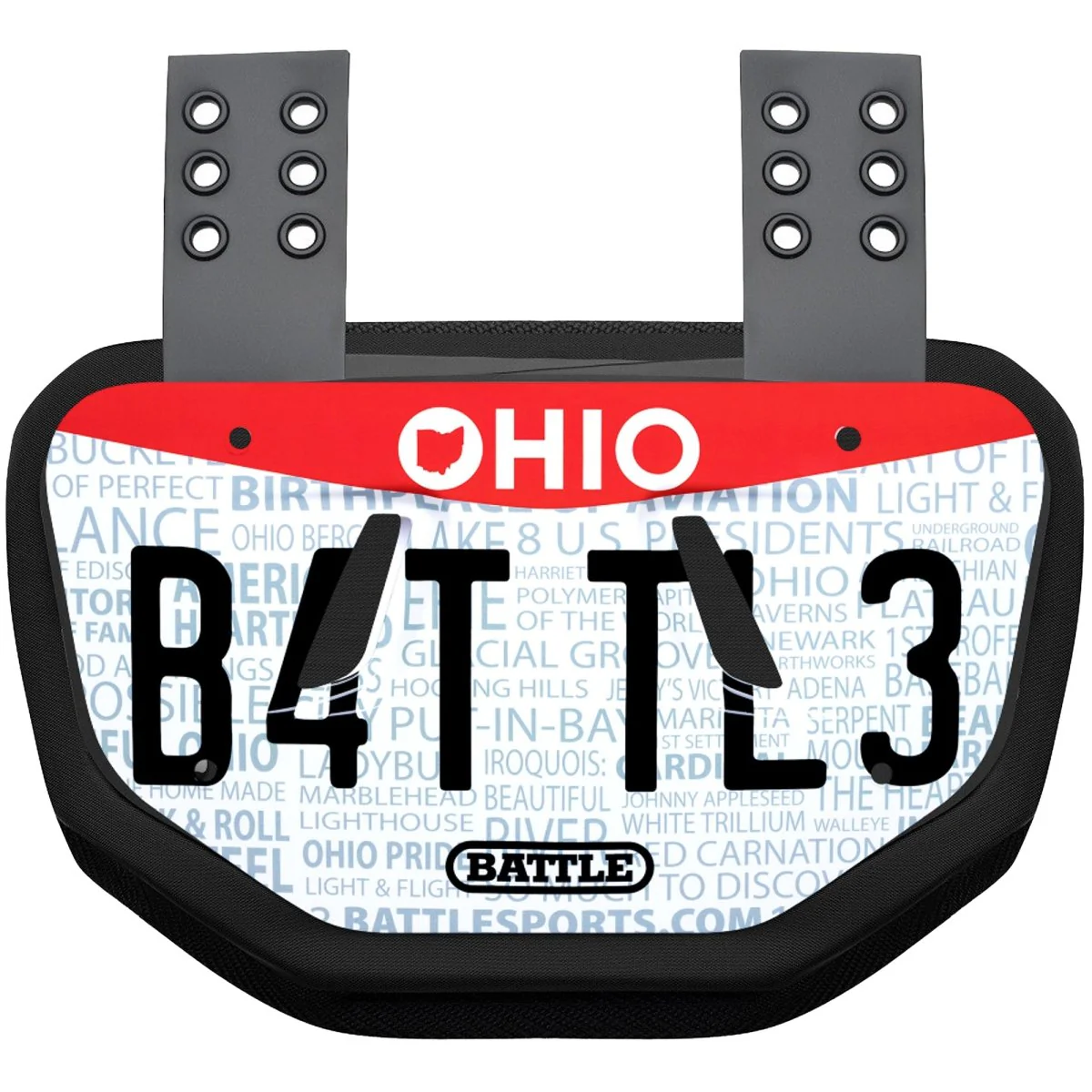 Battle Sports Adult License Plate Protective Football Back Plate - Image 8