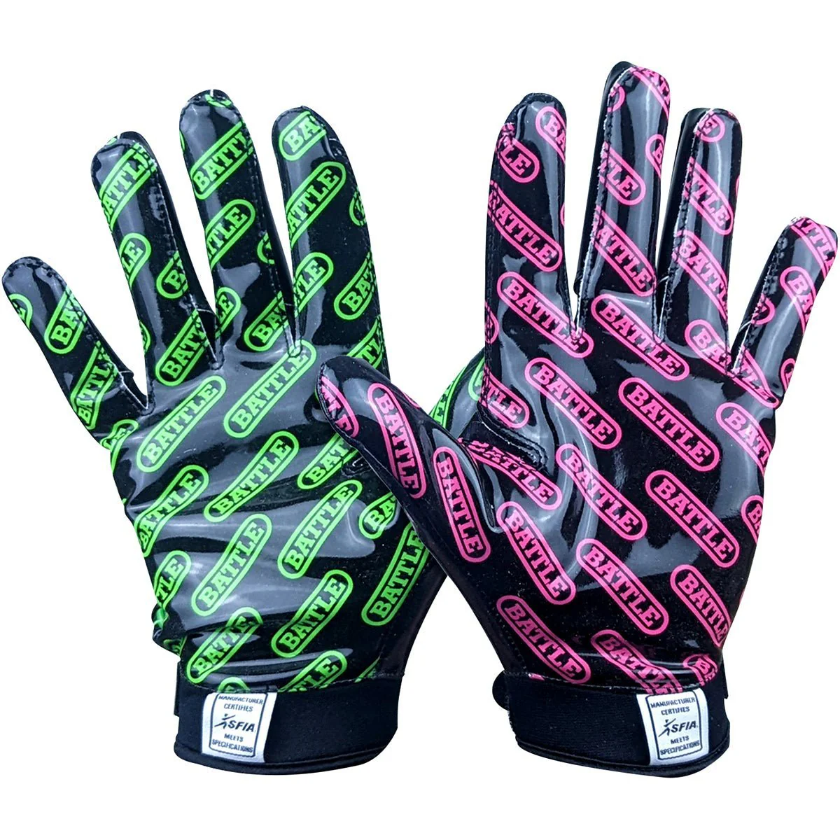 Battle Sports Adult Nightmare 2.0 Football Receiver Gloves - Image 2