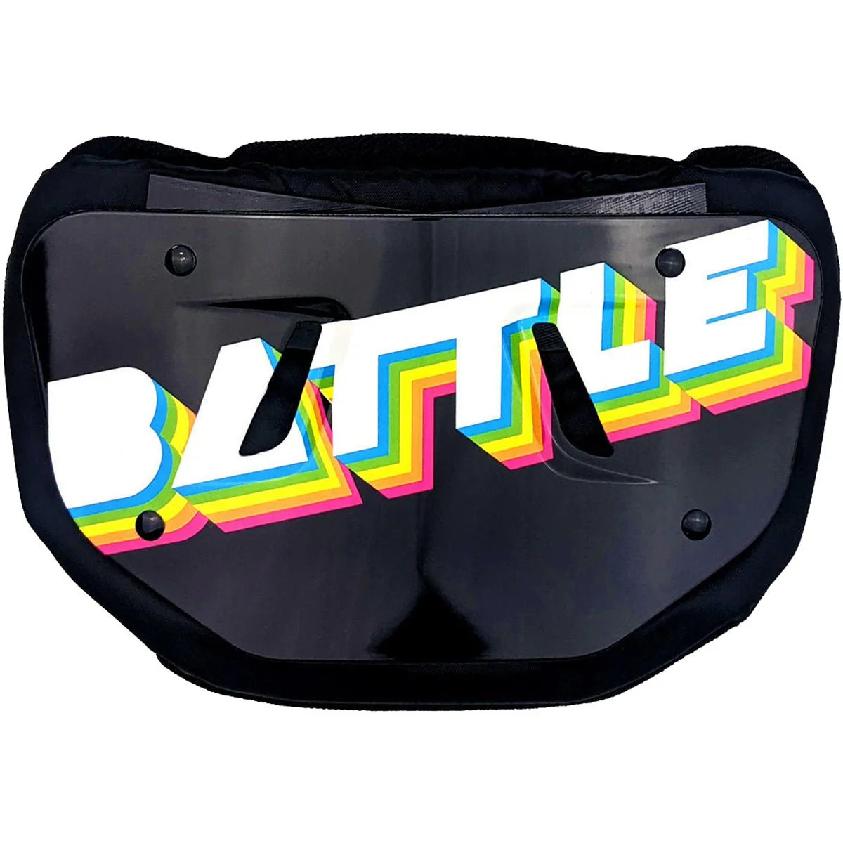 Battle Sports Adult Retro Arcade Chrome Football Back Plate - Black