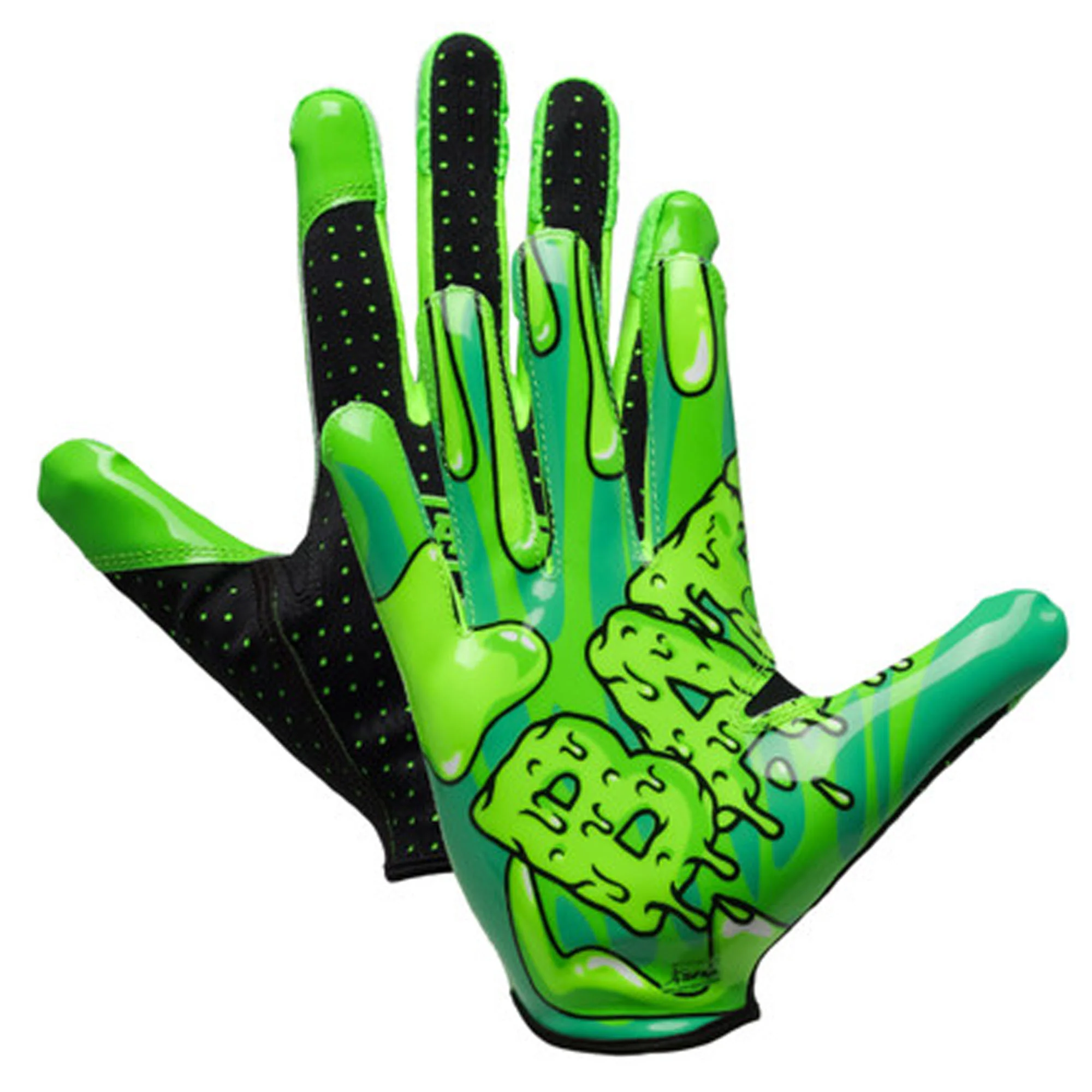 Battle Sports Adult  "Slime" Doom Speed Receiver Football Gloves - Image 3