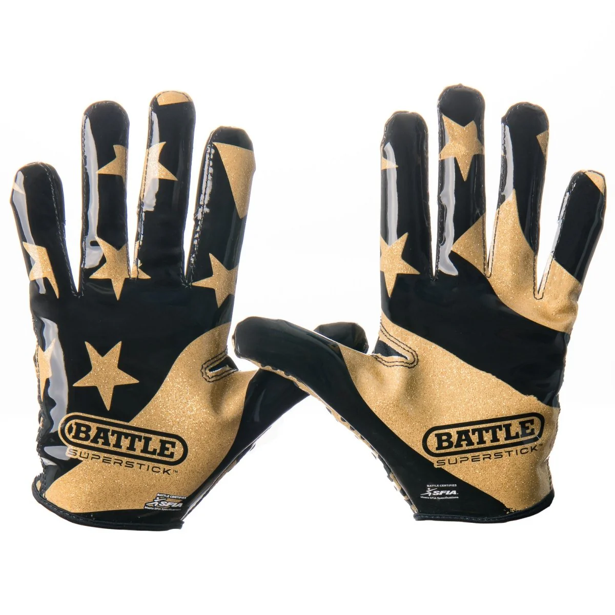 Battle Sports Adult "USA Flag" Chameleon Receiver Football Gloves - Image 3