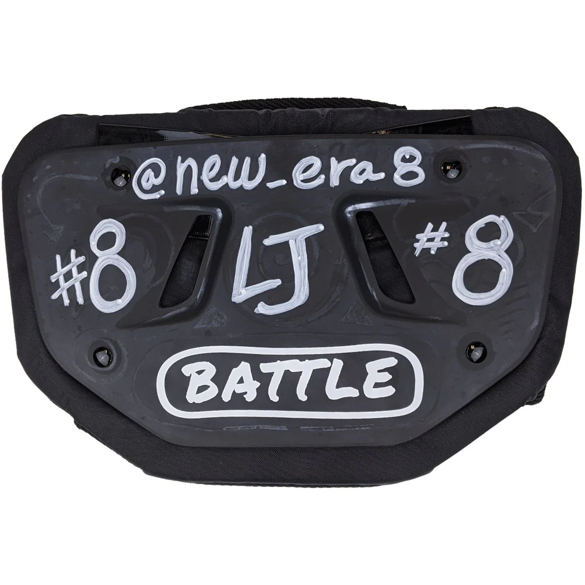 Battle Sports Blackboard Protective Football Back Plate - Black - Image 4