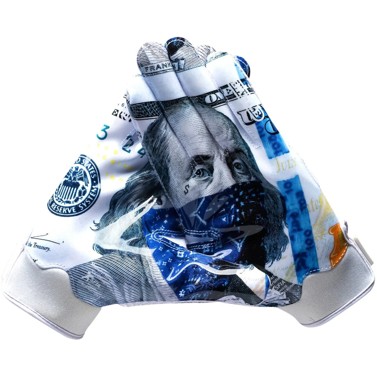 Battle Sports - "Blue Strips" Battle Receiver Football Gloves - Image 2
