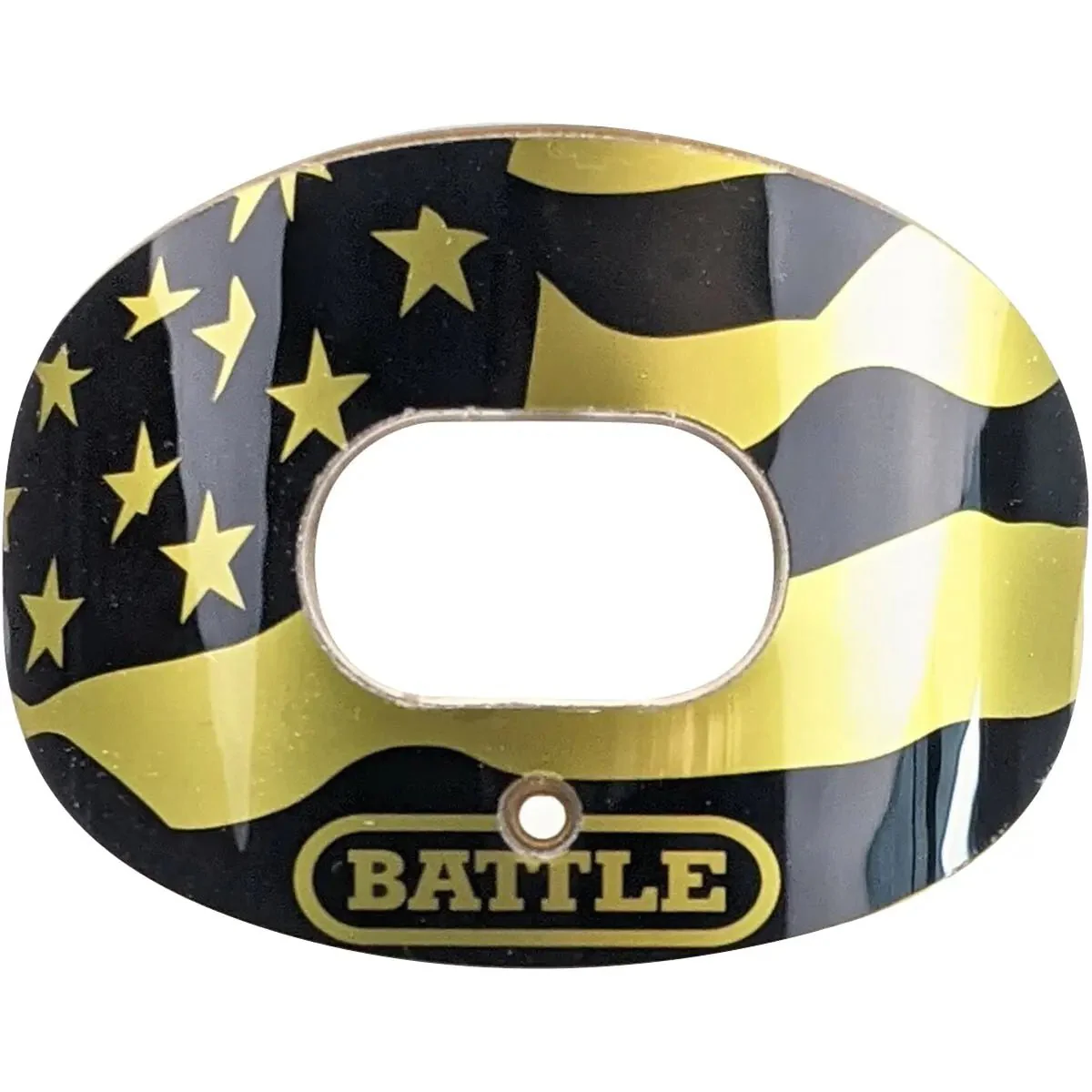 Battle Sports Chrome American Flag 2.0 Oxygen Lip Protector Mouthguard - Image 2
