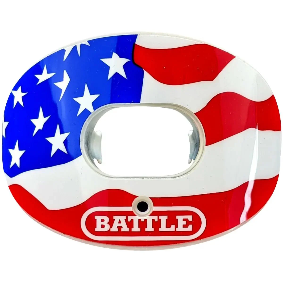 Battle Sports Chrome American Flag 2.0 Oxygen Lip Protector Mouthguard - Image 3