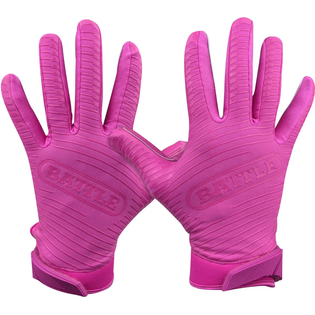 Battle Sports Doom 1.0 Adult Football Receiver Gloves - Pink