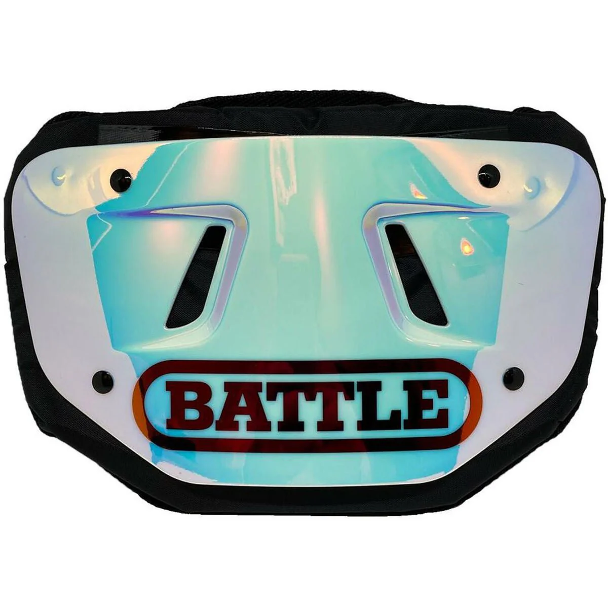 Battle Sports Iridescent Chrome Football Back Plate