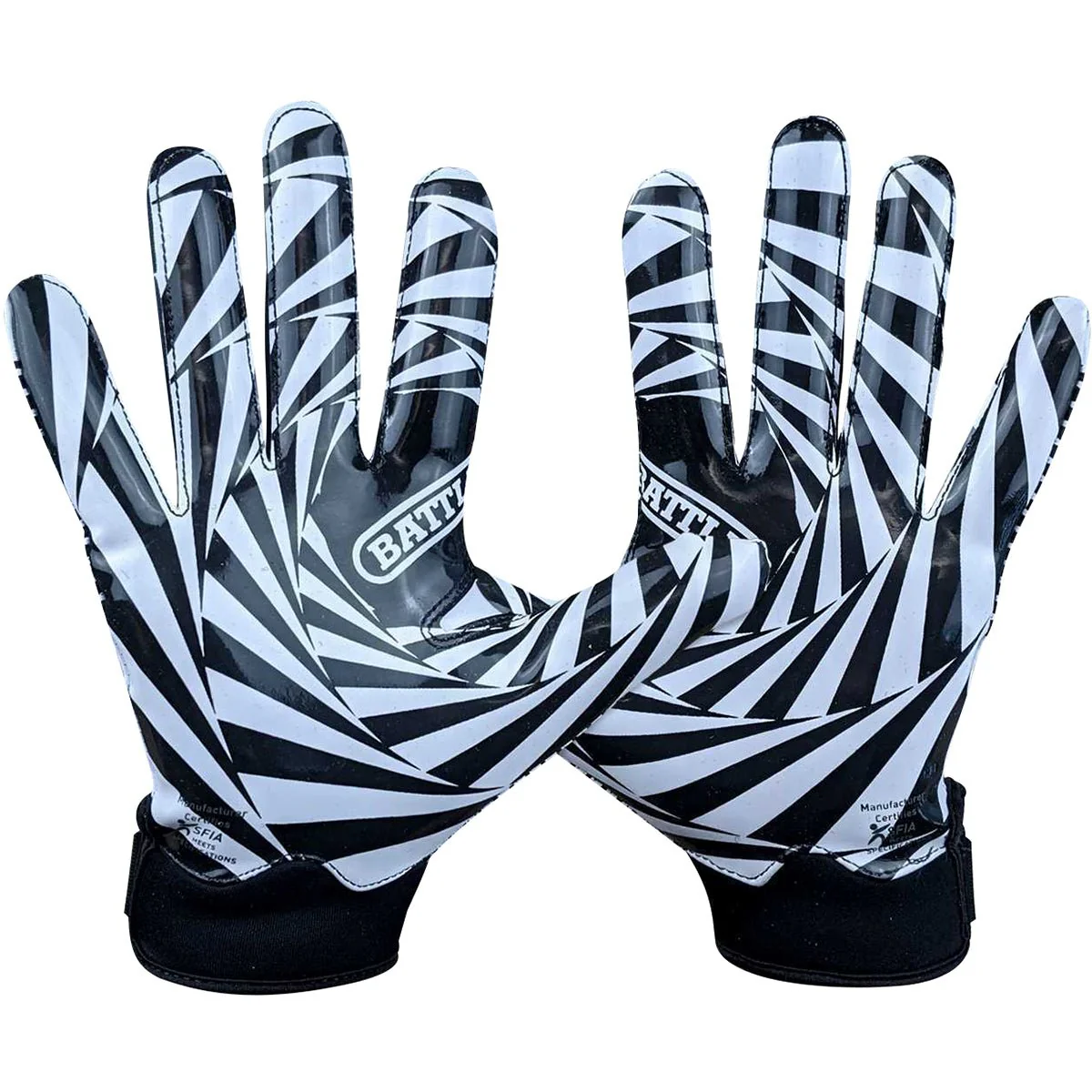 Battle Sports Kaleidoscope Doom 1.0 Youth Football Receiver Gloves - Image 3