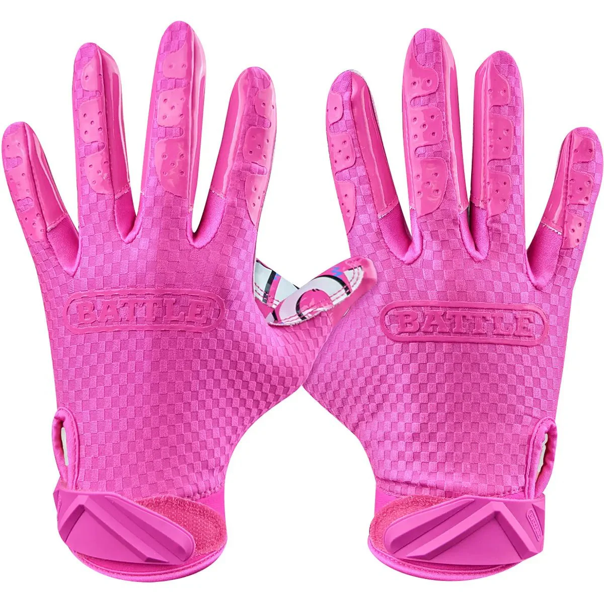 Battle Sports Money Man Adult Football Receiver Gloves - Pink - Image 3
