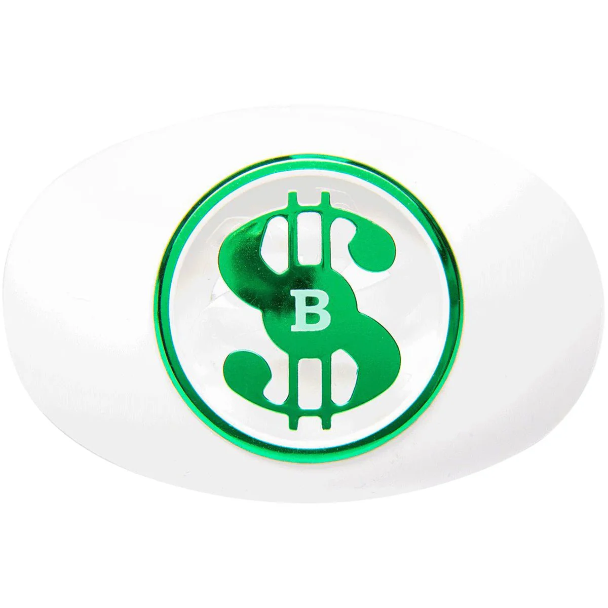Battle Sports Money Spinner Oxygen Lip Protector Mouthguard- White/Green