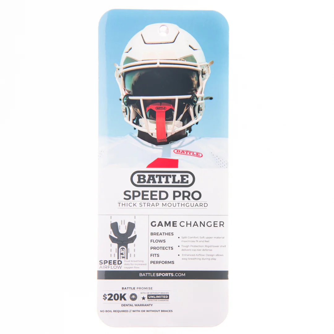 Battle Sports - Speed Pro Football Mouthguard with Connected Thick Strap - Image 12