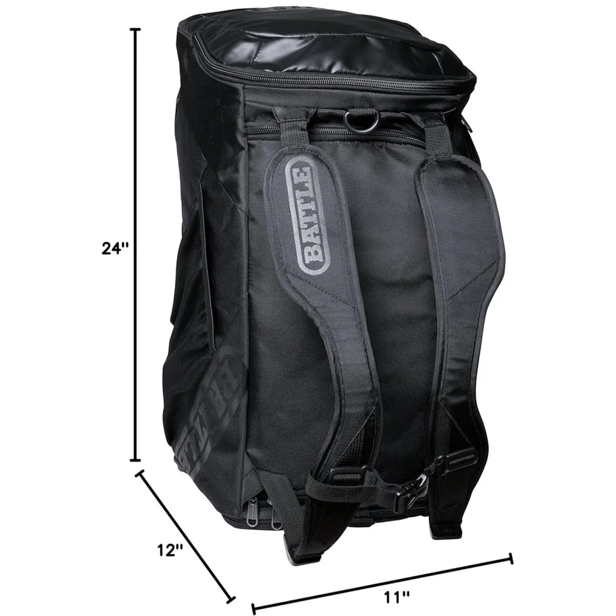 Battle Sports Vault Duffle Bag, Black - Image 4