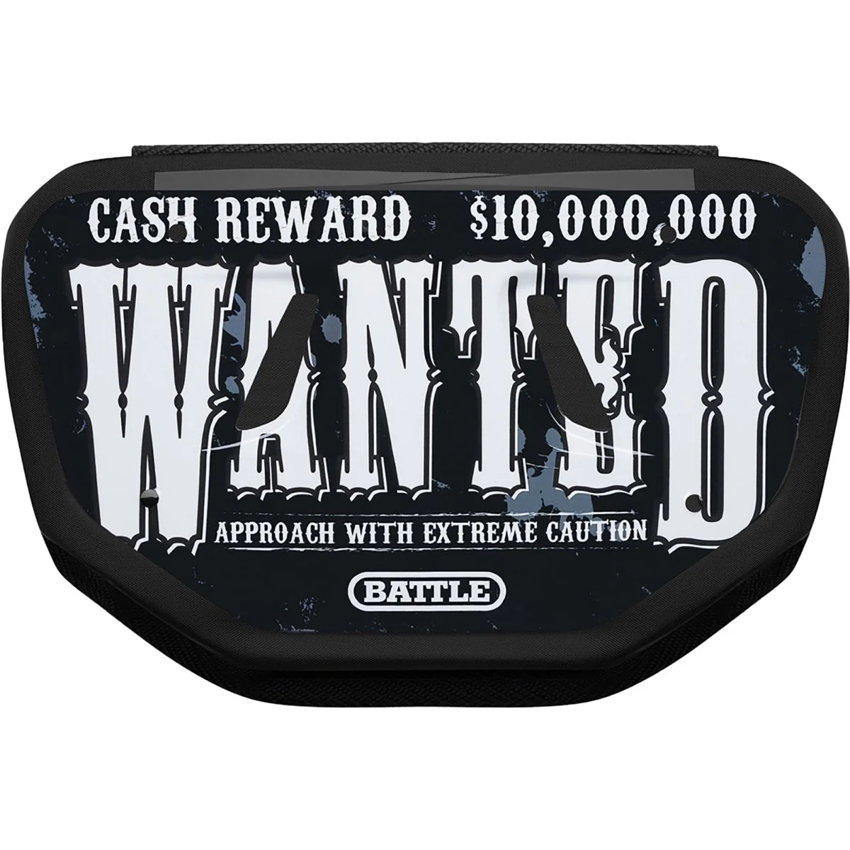Battle Sports " Wanted " Chrome Football Back Plate - Image 3