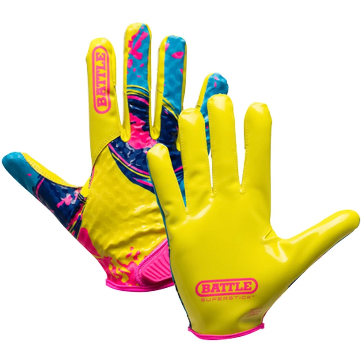 Battle Sports Youth "Alien" Chameleon Receiver Football Glove - Image 2