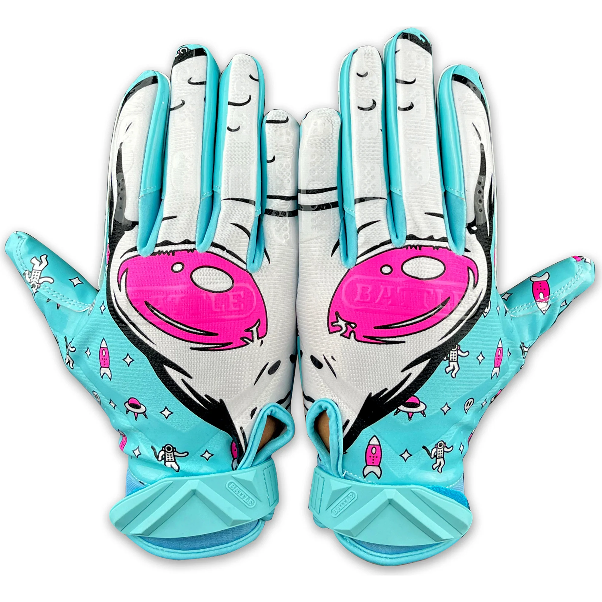 Battle Sports Alien Cloaked Football Receiver Gloves - Image 2