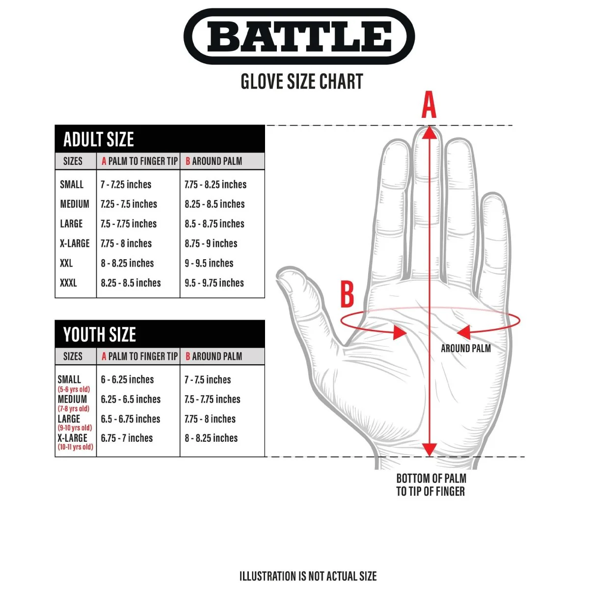 Battle Sports Youth "Call Your Mom" Doom Speed Receiver Football Gloves - Image 3