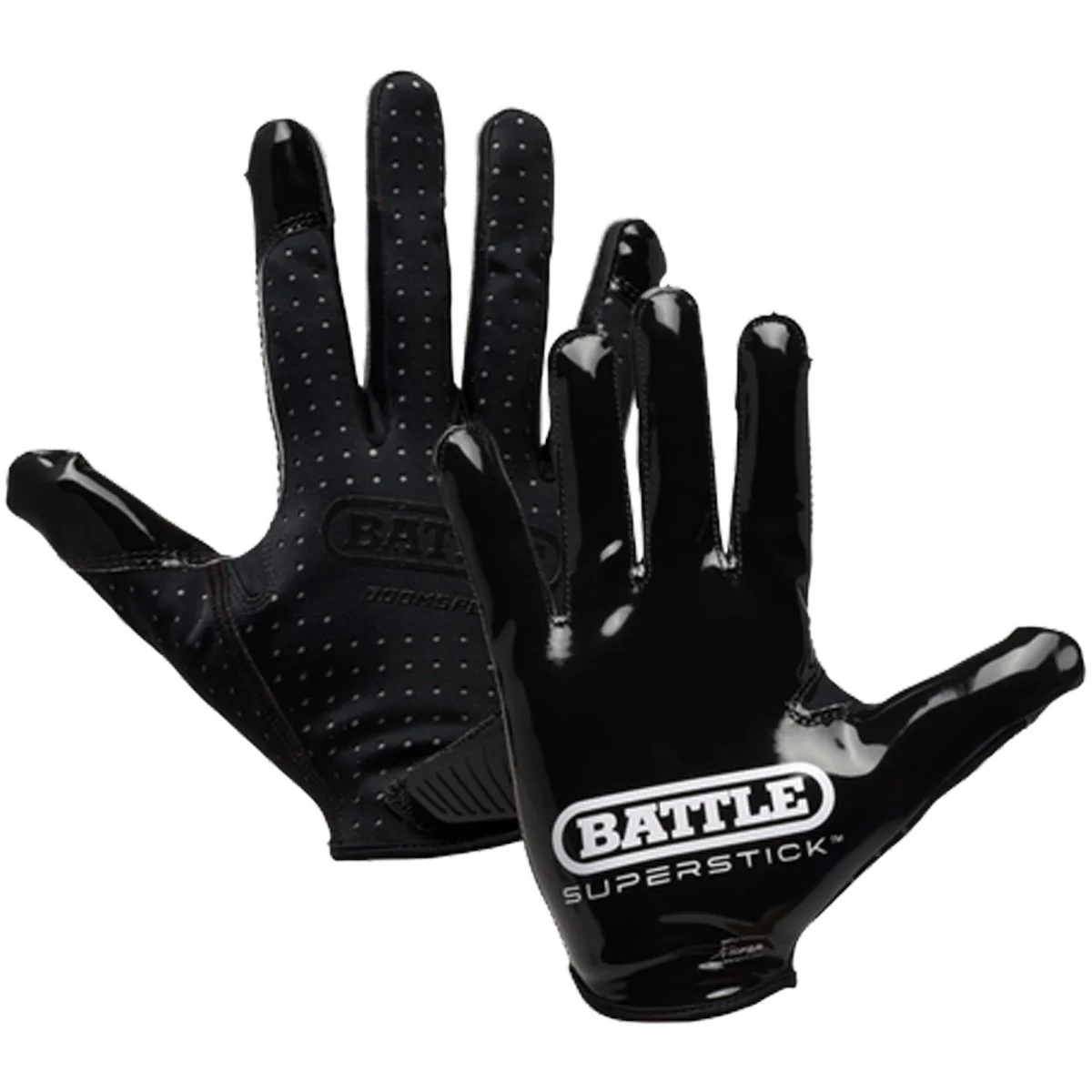 Battle Sports Youth Doom Speed Receiver Football Glove - Black