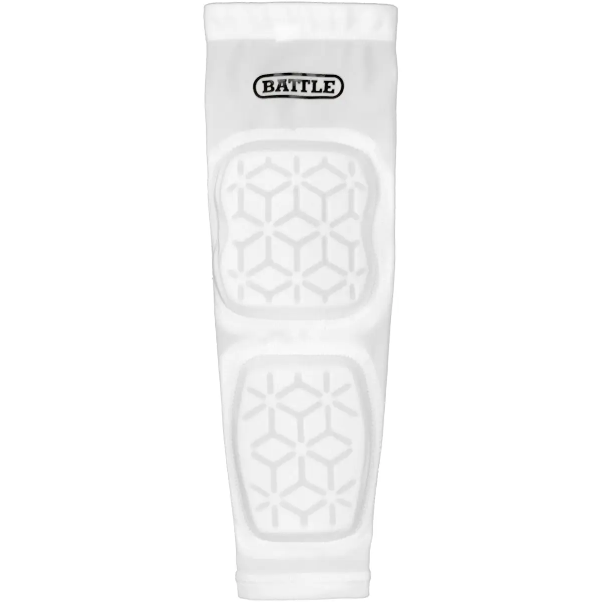 Battle Sports Youth Elbow & Forearm Padded Football Arm Sleeve - White