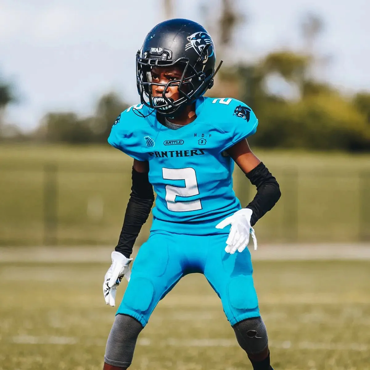Battle Sports Youth Protective Football Chin Strap - Image 3