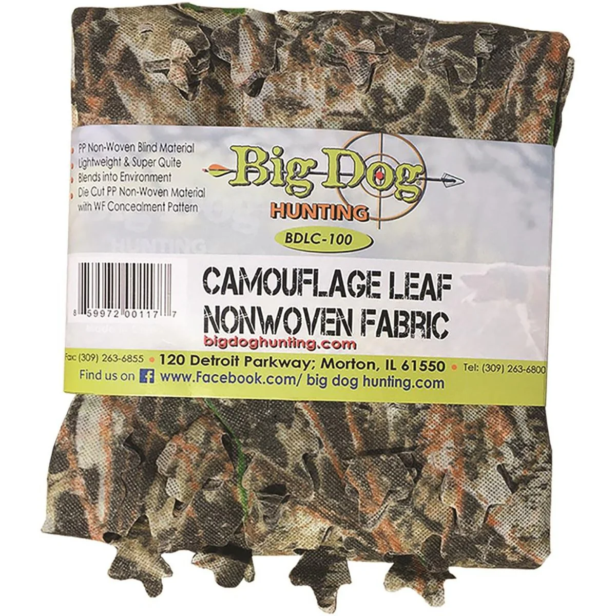 Big Dog Hunting Leafy Camouflage Blind