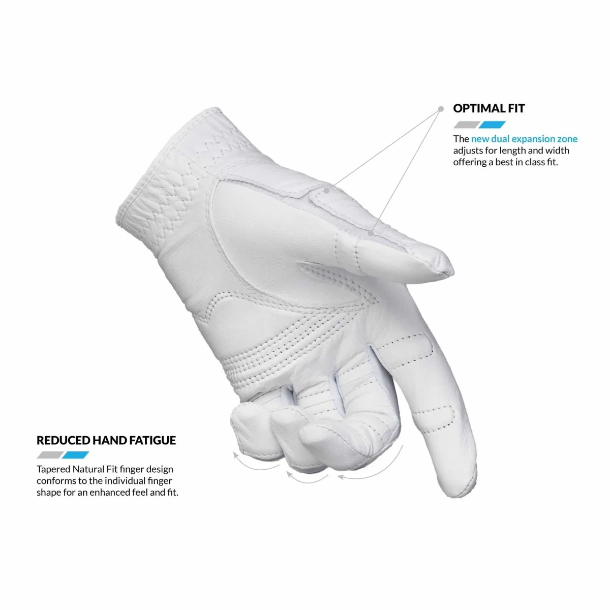 Bioninc Gloves Women's StableGrip 2.0 Golf - Left - White - Image 4
