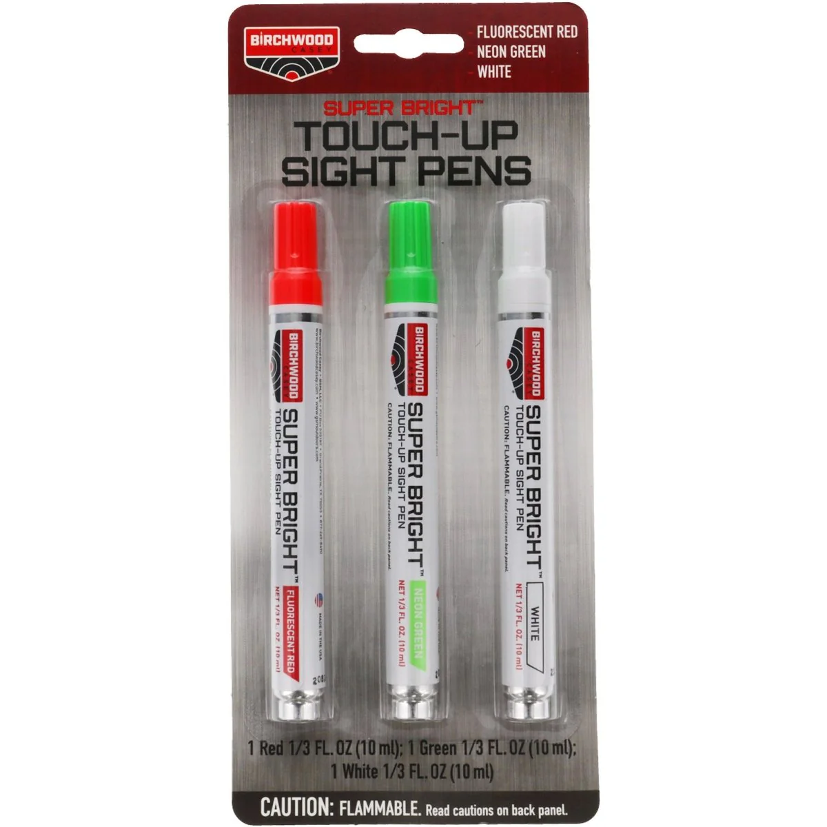 Birchwood Casey - Super Bright Touch-Up Pens - Green/White/Red - .33 oz.