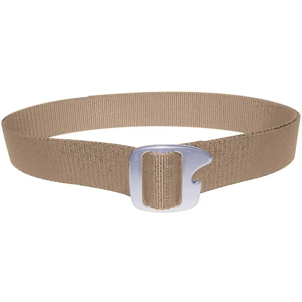 Bison Designs Tap Cap Gunmetal Buckle Bottle Opener Belt - Desert Sand