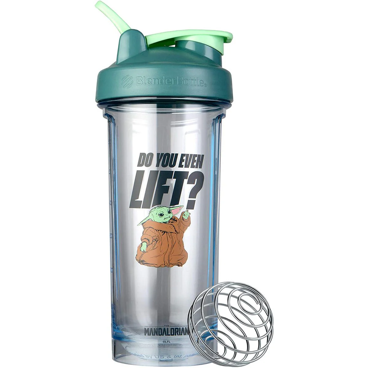 Blender Bottle The Mandalorian Pro Series 28 oz. Shaker Mixer Cup with Loop Top - Image 5