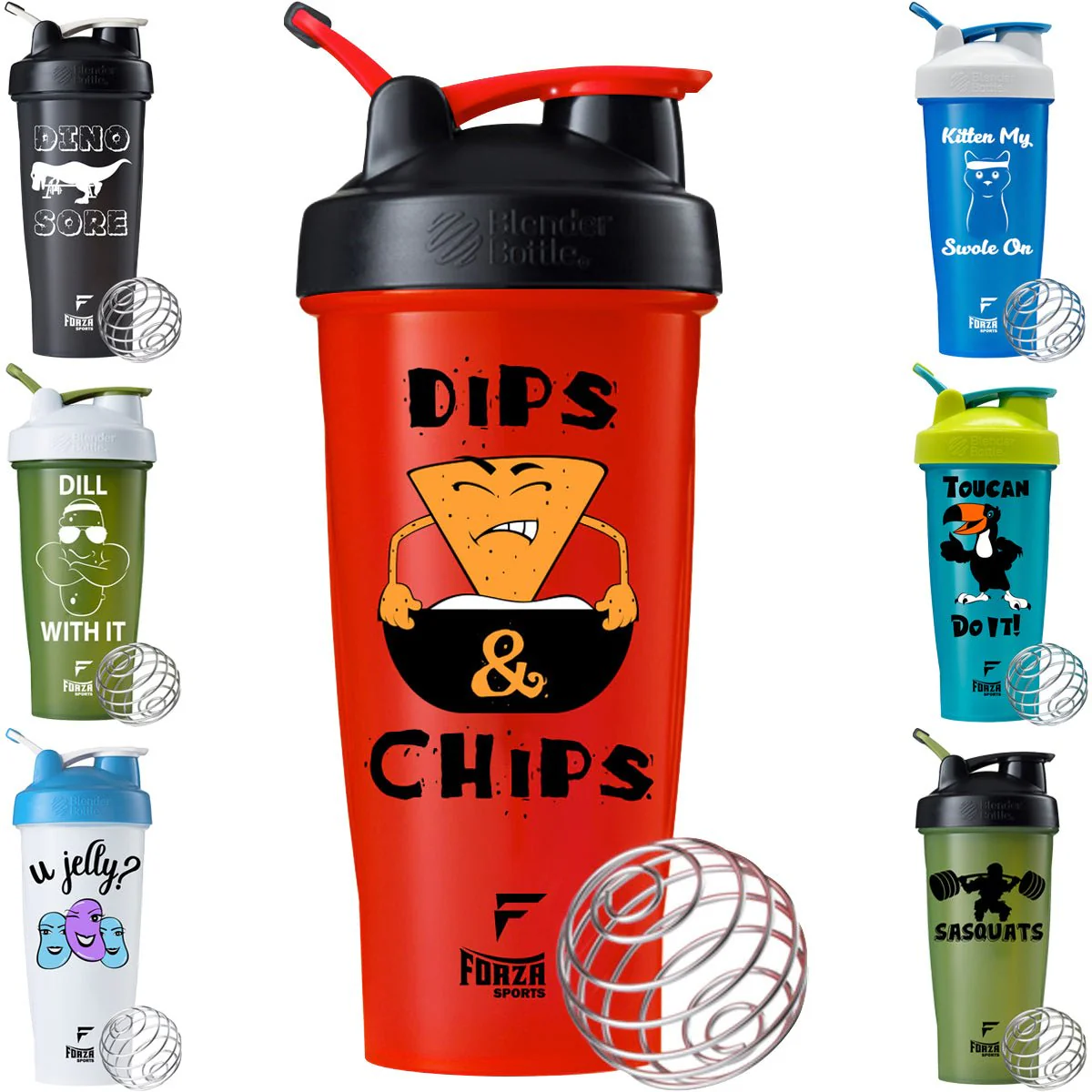 Blender Bottle x Forza Sports Classic 28 oz. Shaker Mixer Cup with Loop Top - Image 18
