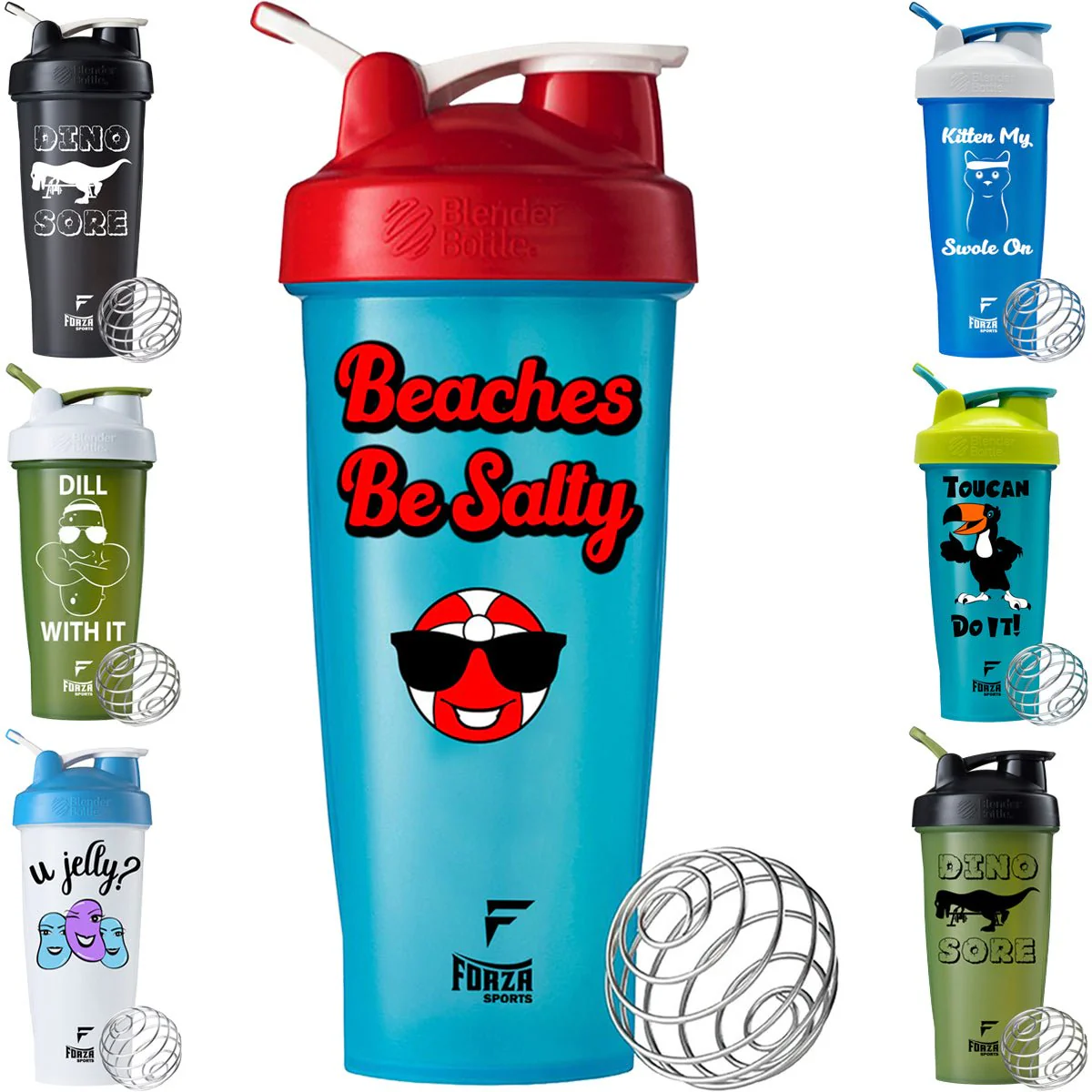 Blender Bottle x Forza Sports Classic 28 oz. Shaker Mixer Cup with Loop Top - Image 56