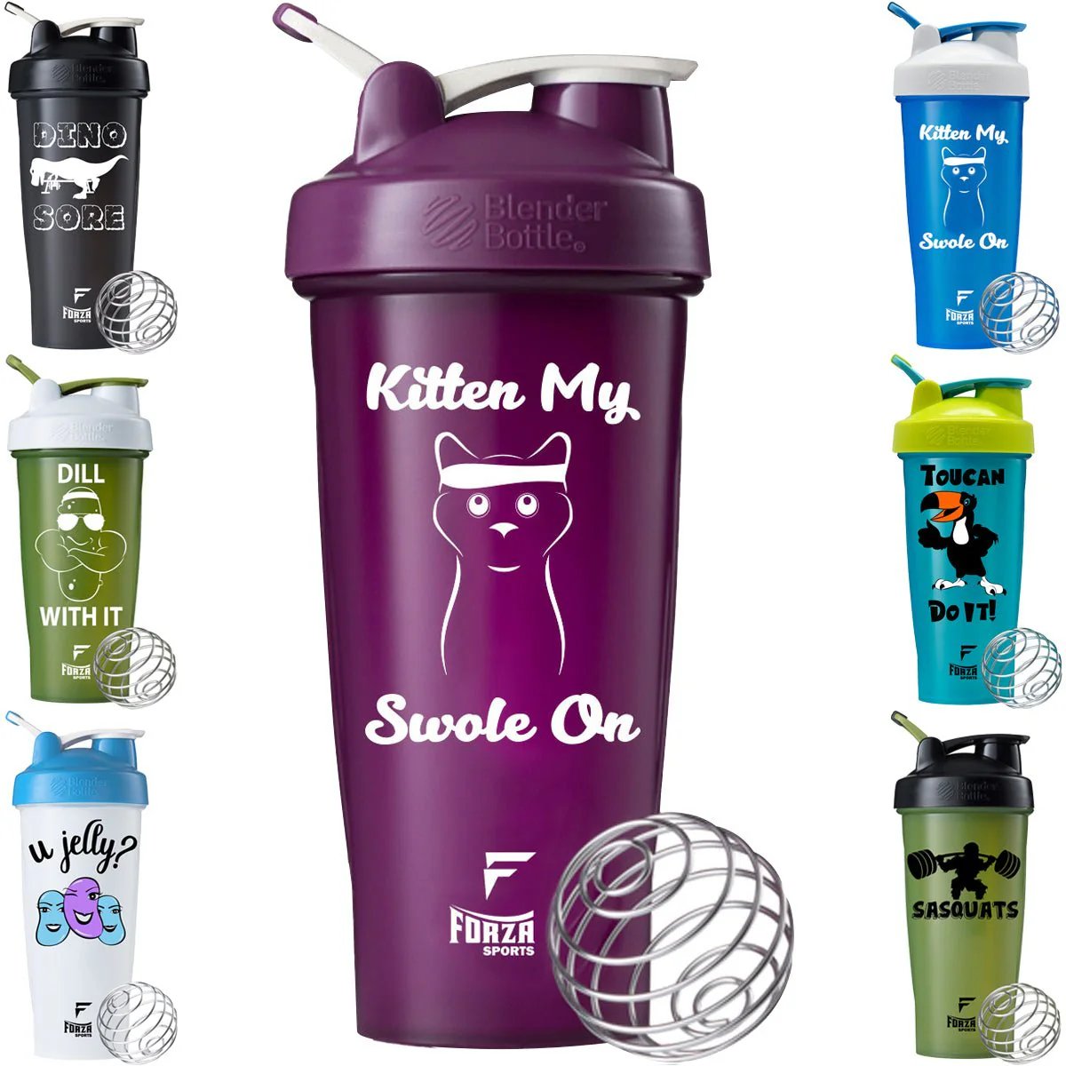Blender Bottle x Forza Sports Classic 28 oz. Shaker Mixer Cup with Loop Top - Image 6
