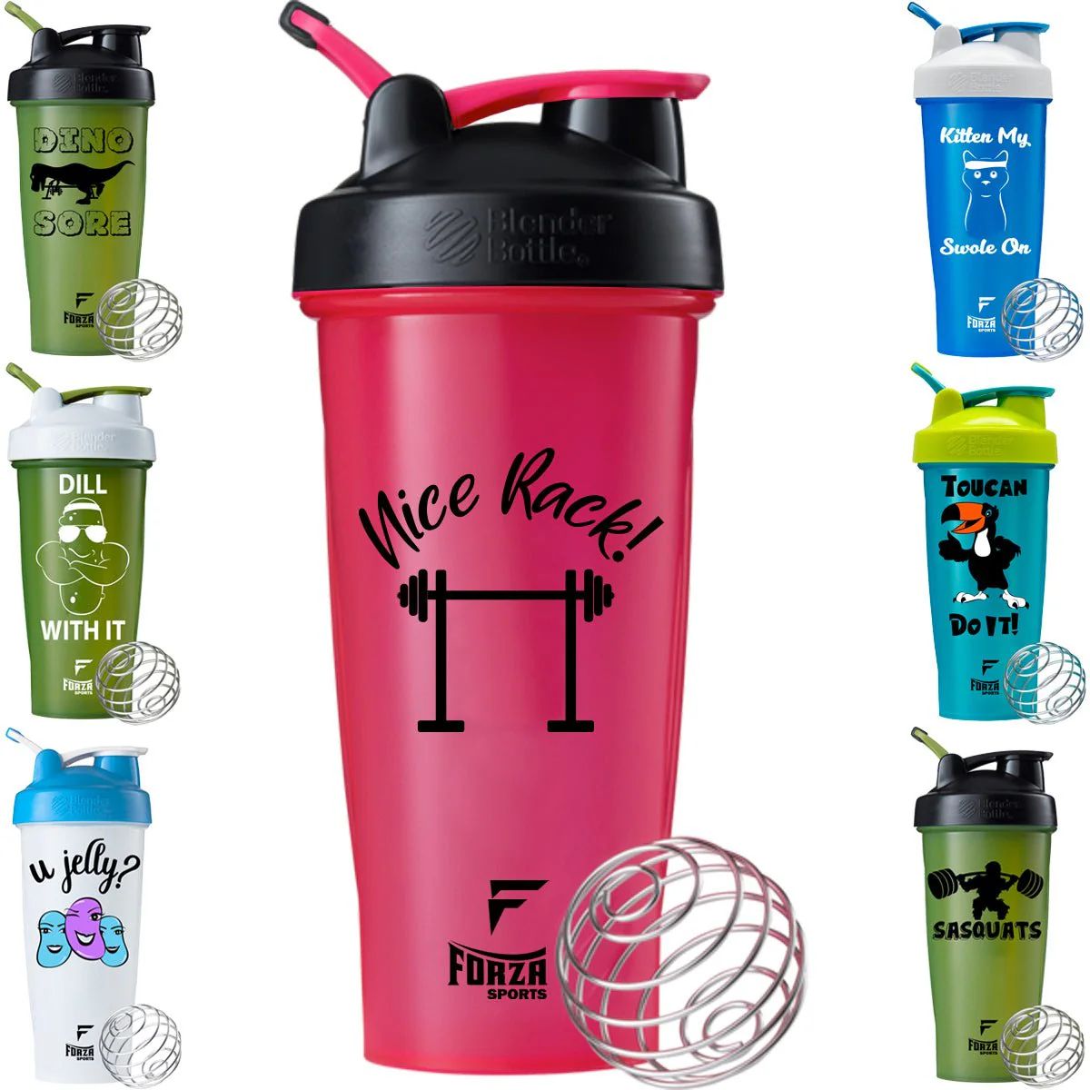 Blender Bottle x Forza Sports Classic 28 oz. Shaker Mixer Cup with Loop Top - Image 77