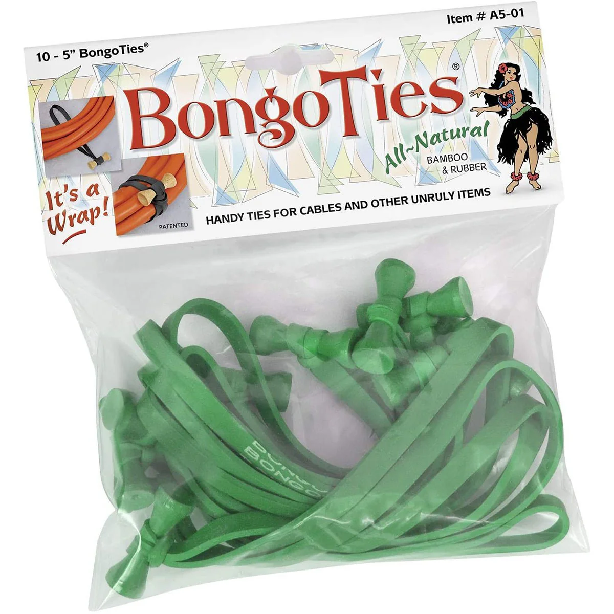 BongoTies All-Natural Reusable Cable Tie Wraps 10-Pack - Image 10