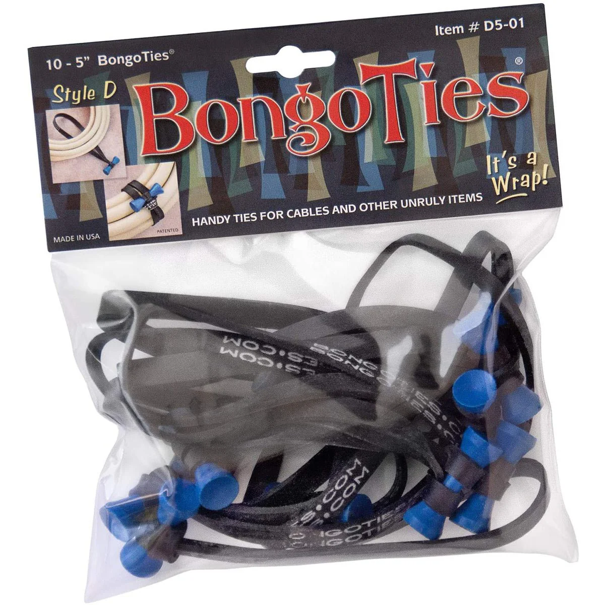 BongoTies All-Natural Reusable Cable Tie Wraps 10-Pack - Image 18
