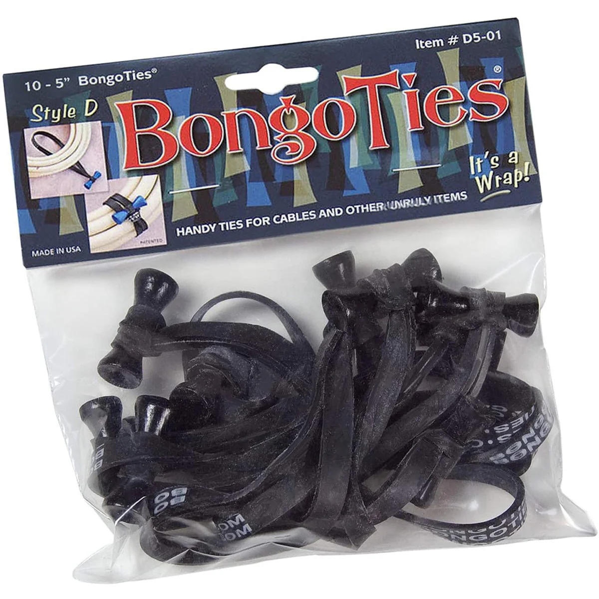 BongoTies All-Natural Reusable Cable Tie Wraps 10-Pack - Image 26