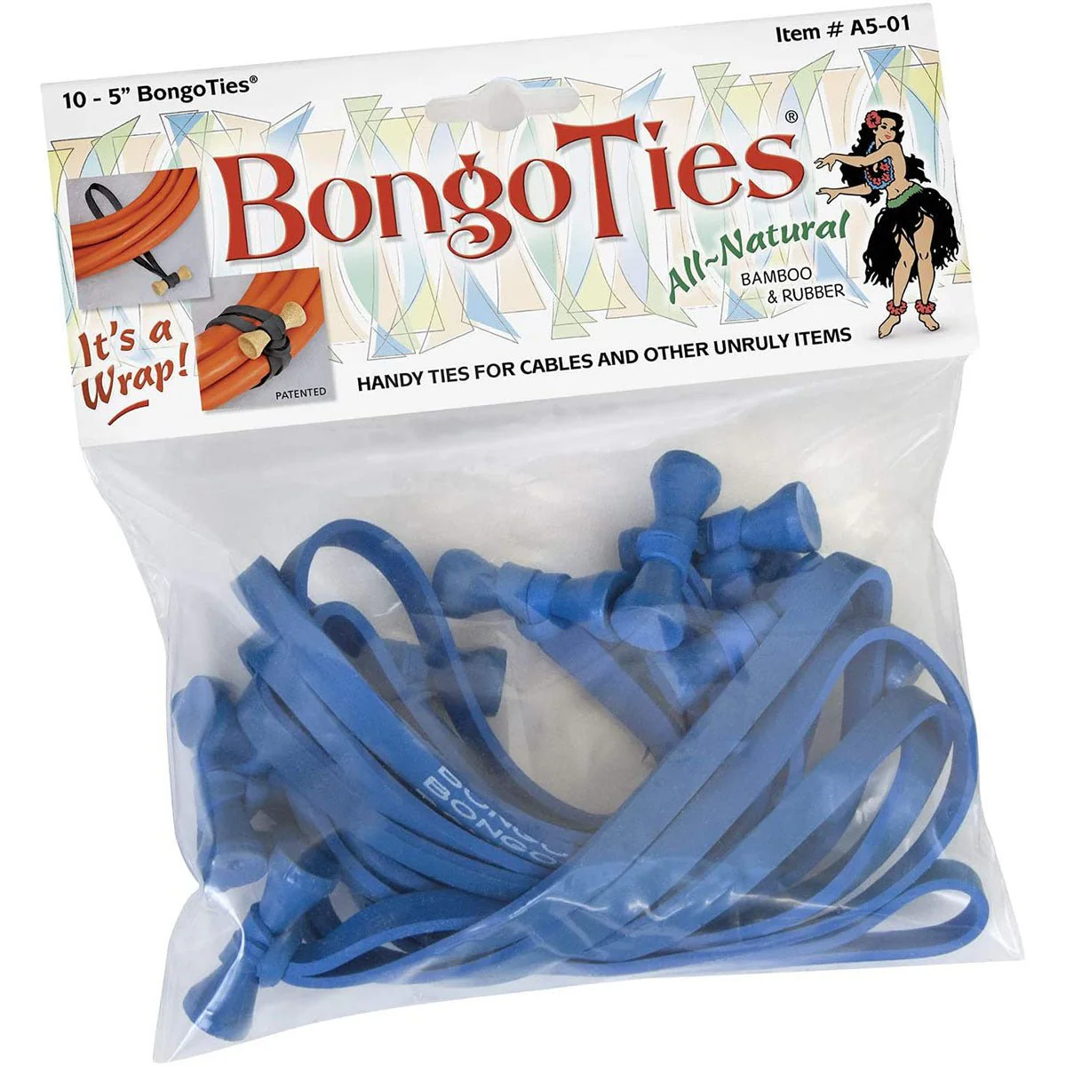 BongoTies All-Natural Reusable Cable Tie Wraps 10-Pack - Image 6