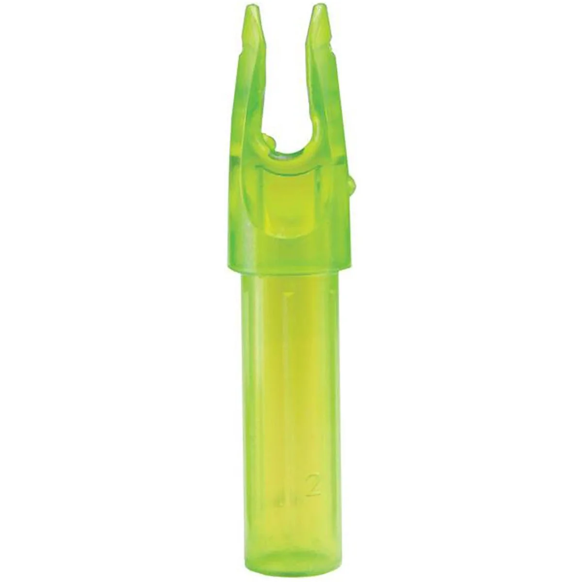 Carbon Express .244 Launchpad Precision Nock 12-Pack - Clear/Green